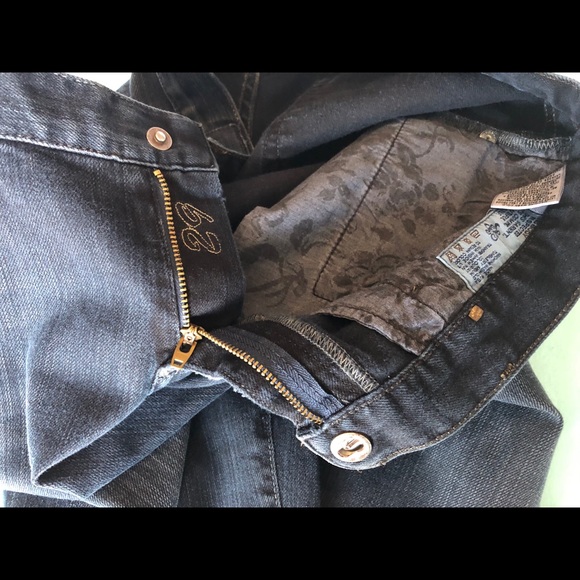 Gold Sign Passion Cotton Blend Flare Leg Jeans - Picture 7 of 8